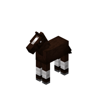 Darkbrown Baby Horse with White Stockings.png