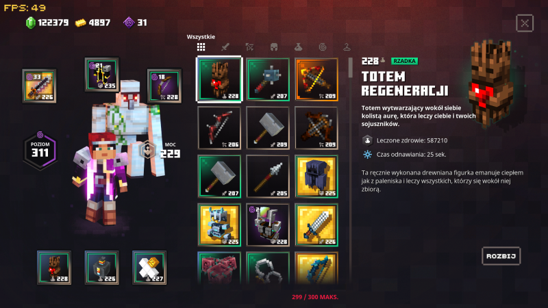 Plik:Przykładowy ekwipunek w Minecraft Dungeons.png